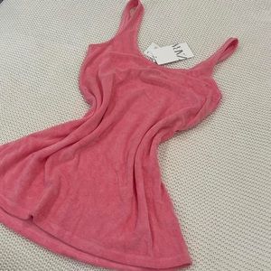 Pink Terrycloth Dress